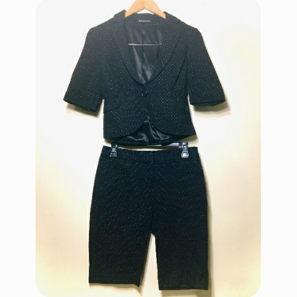 Polka Dotted Shorts Suit; By Express Design Studio